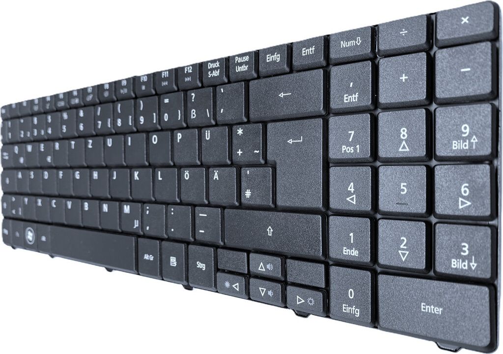 DEUTSCHE-Tastatur Keyboard Schwarz kompatibel für ACER Aspire 44.9941G-304G32MN