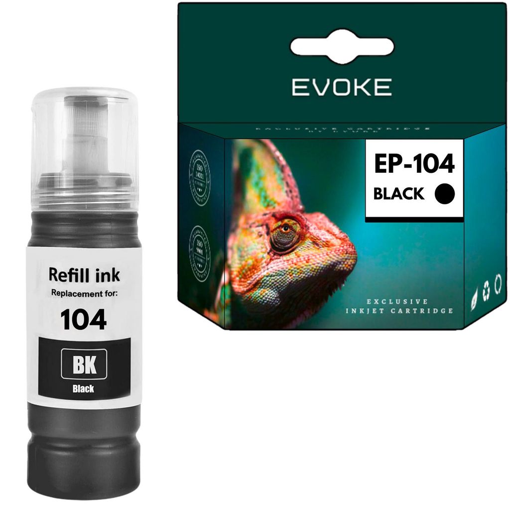 Evoke kompatible Tinte für Epson 104 T104 C13T00P140 Produktbild 