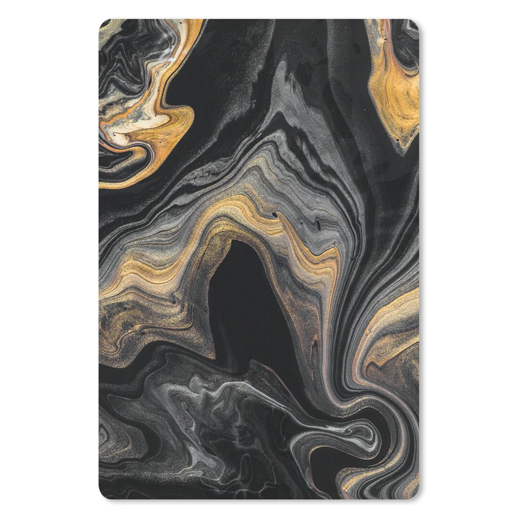 MuchoWow Mauspad Mousepad Marmor - Acryl - Gold - Luxus - Abstrakt 18x27 cm - Mousepads - Maus Mat - Pad - Mausunterlage