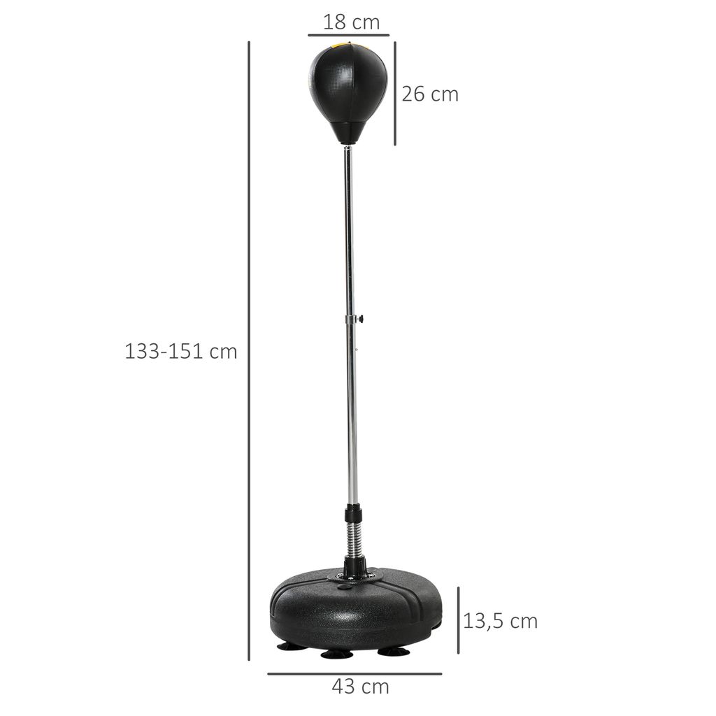 HOMCOM Punching Ball Set Standing Boxing Fitness Punching Zdjęcie produktu 3