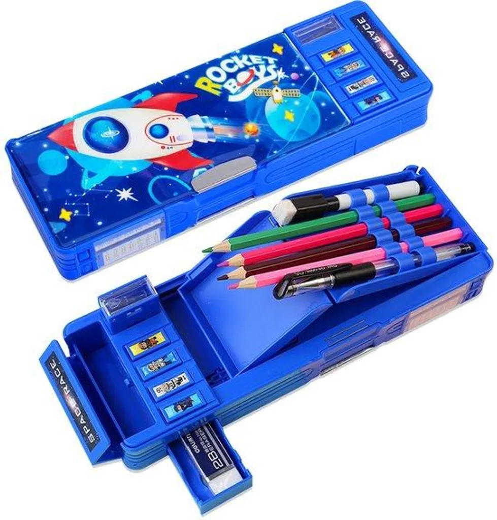 Trousse pour Écolier avec Tableau de Notes et Rangement Stylos Organisé
