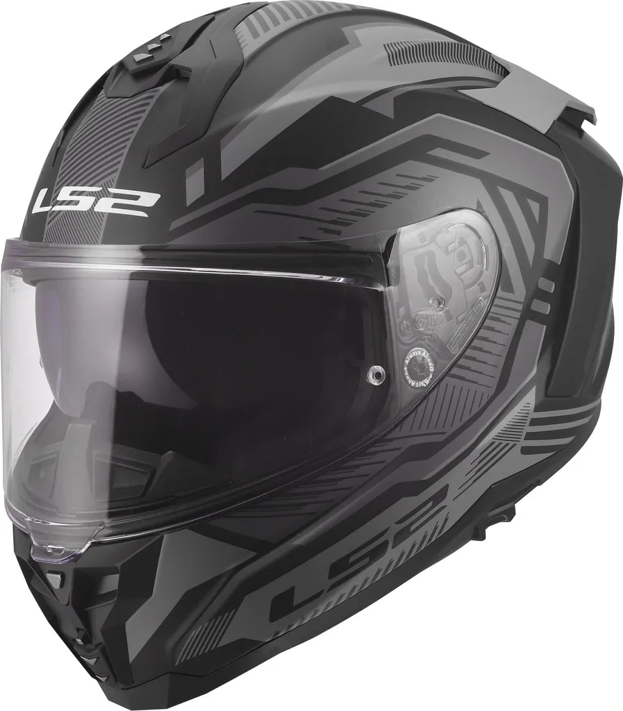 Casque intégral LS2 FF817 Challenger II Dravix Gris L avec écran solaire