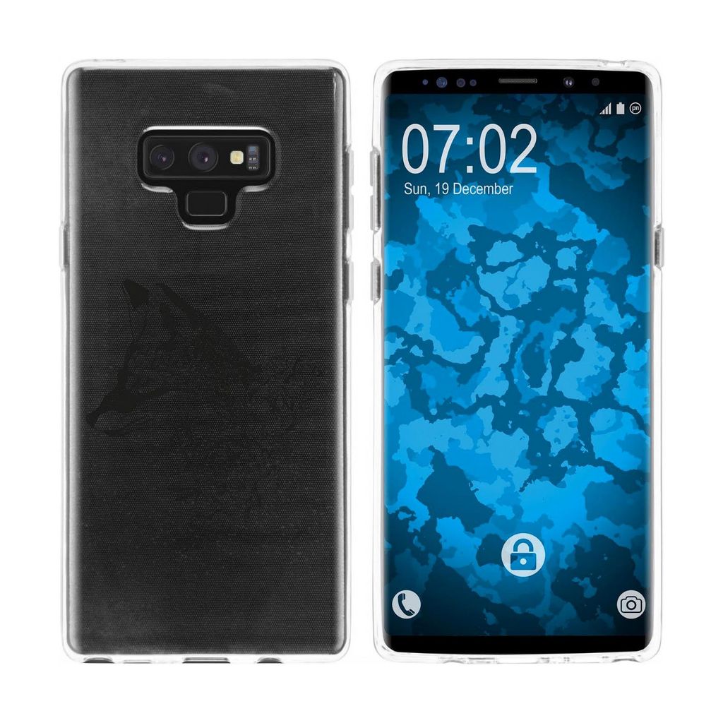 PhoneNatic Case kompatibel mit Samsung Galaxy Note 9 Silikon-Hülle Floral Fuchs M1-1