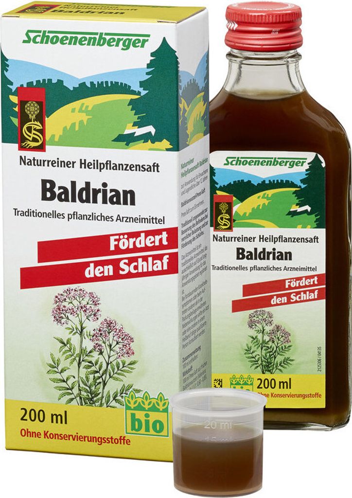 Schoenenberger Naturreiner Heilpflanzensaft Baldrian 200 ml