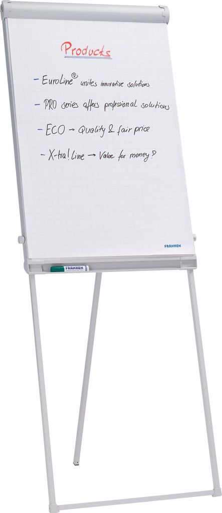 FRANKEN Flipchart Standard 670 x 950 mm hellgrau