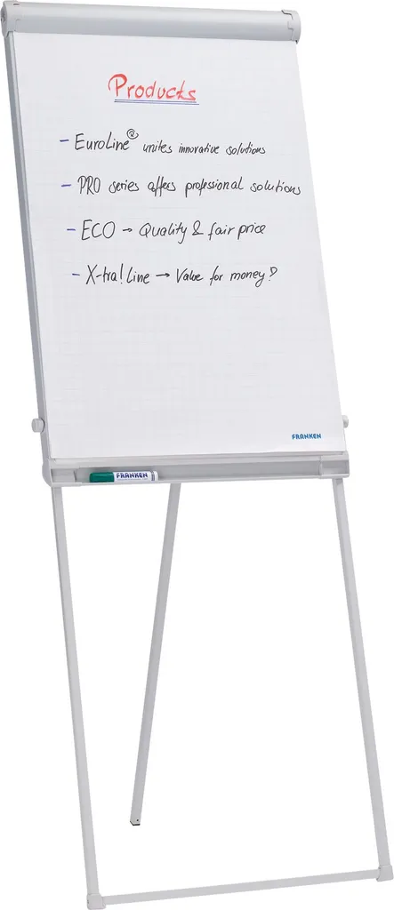 Flipchart FRANKEN pour Salle de Réunion 67x95 cm - Support Papier Gris