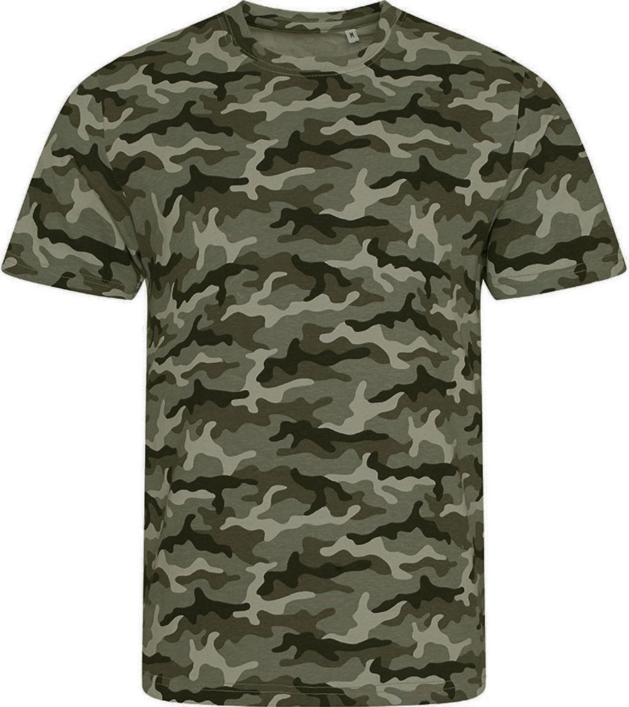 AWDis Herren Camouflage T-Shirt PC2978 (S) (Grün Camo)
