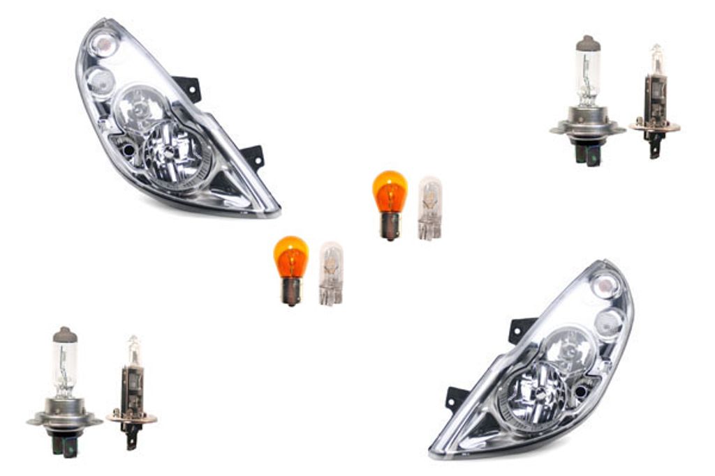 Johns, Scheinwerfer Halogen passend für Opel Movano B 10- Leuchtmittel Set Links Rechts 260109430R 4419530 260102489R 93197627 95523995 95528993 2...