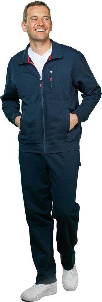 Authentic klein - Herren Sport und Freizeit Jacke aus Baumwollmix in verschiedenen Farben (53033), Farbe:Marine (880), Größe:46