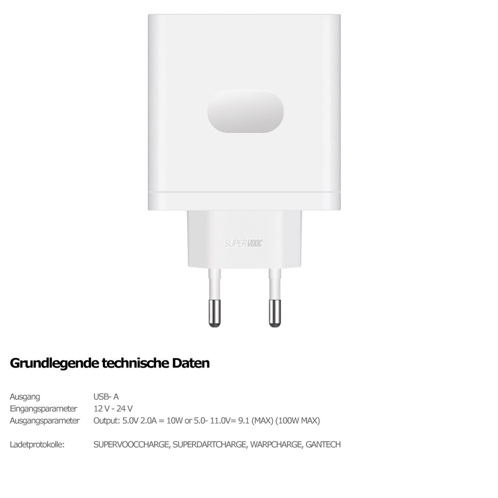 Original OPPO SUPERVOOC Charge Ladegerät 100W USB Adapter mit Usb C Ladekabel OPPO Find X7 X6 X5 Reno 9 8 7