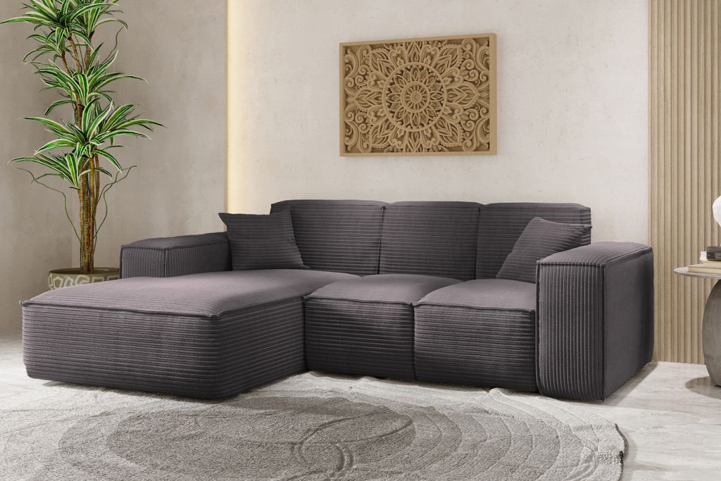 Kaiser Möbel Ecksofa, Eckcouch L form, Wohnzimmer Couch Produktbild 