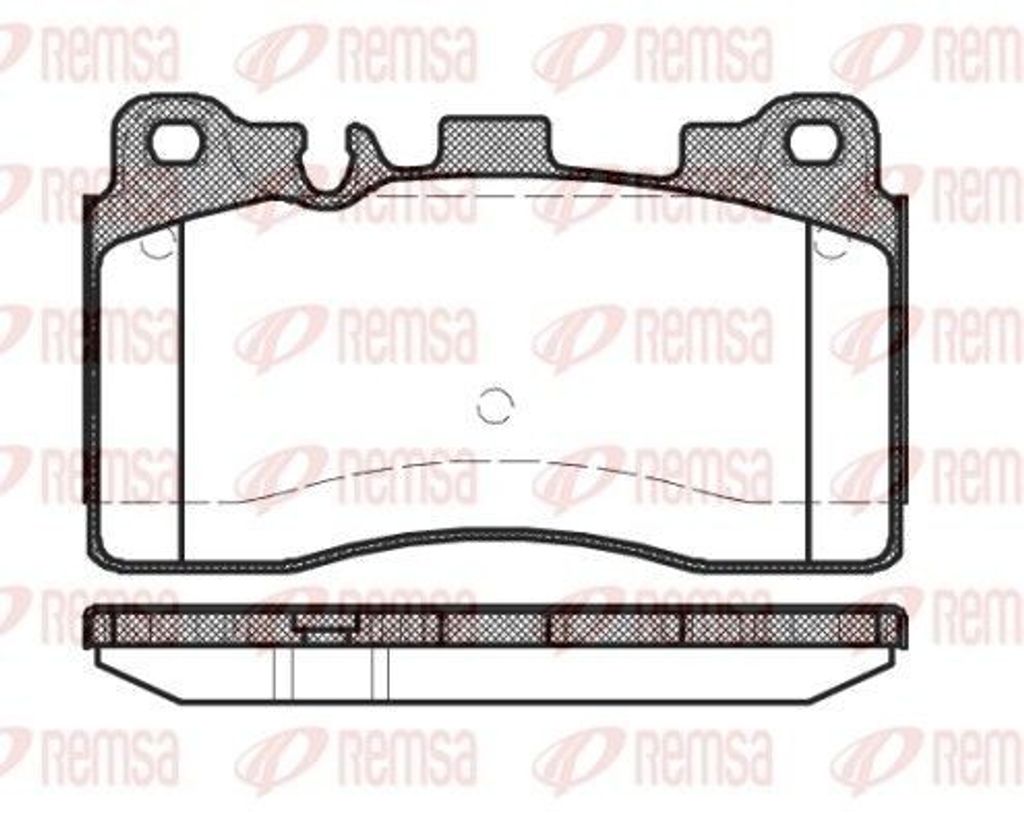 REMSA Bremsbeläge Satz Hinten Bremsklötze passend für MERCEDES-BENZ E-Klasse Limousine (W212) 1454.00