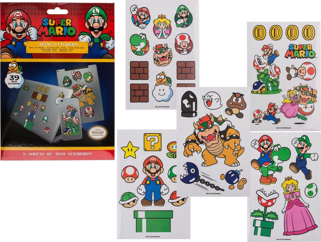 OOTB Sticker Set Super Mario (Mushroom Kingdom) Produktbild 