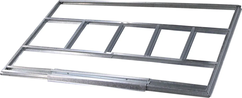 Fornorth Remise à outils 5.29m2 en métal gris anthracite avec double porte