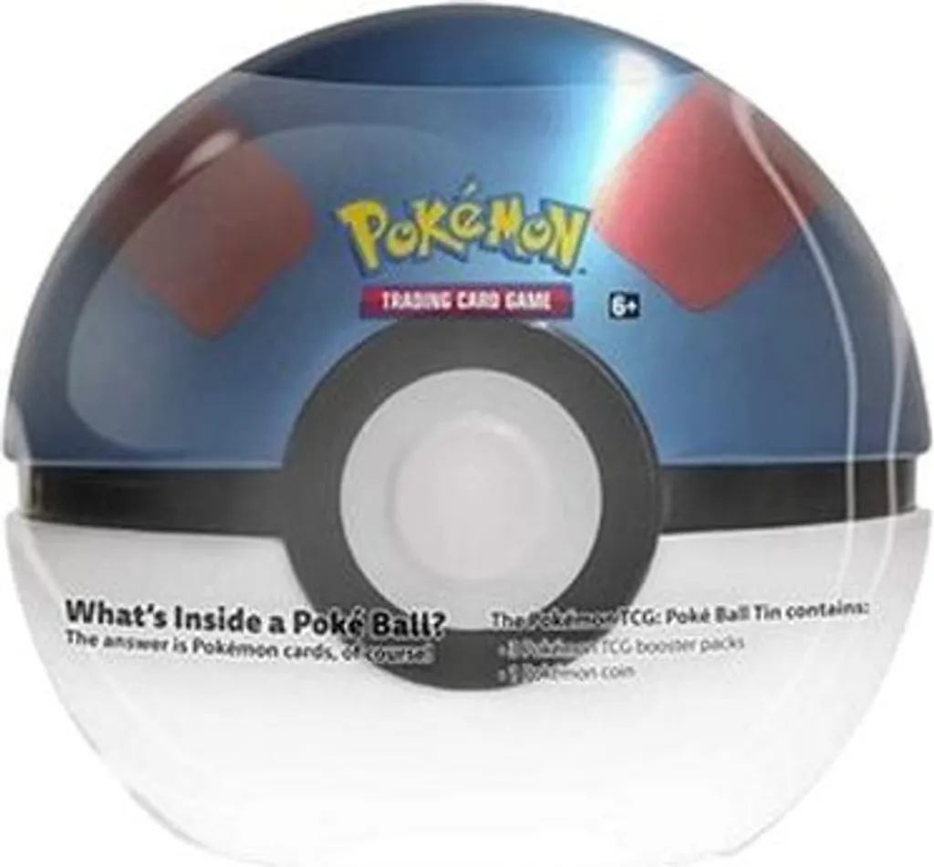Pokémon Great Ball Tin - Protégez vos Cartes Rares dans cette Boîte