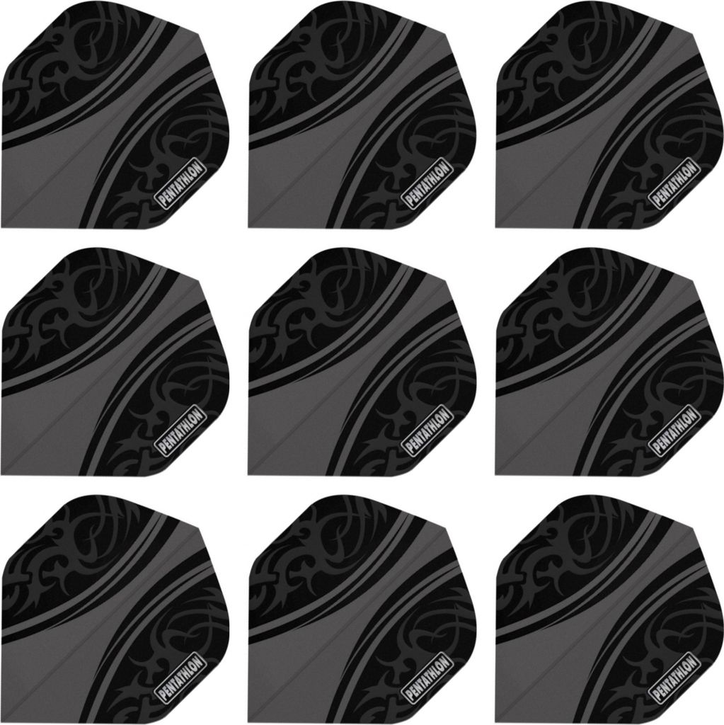 3 Set = 9 Dart Flight Pentathlon Colour Plus 100 Mikron Dart Flights Flight Standard