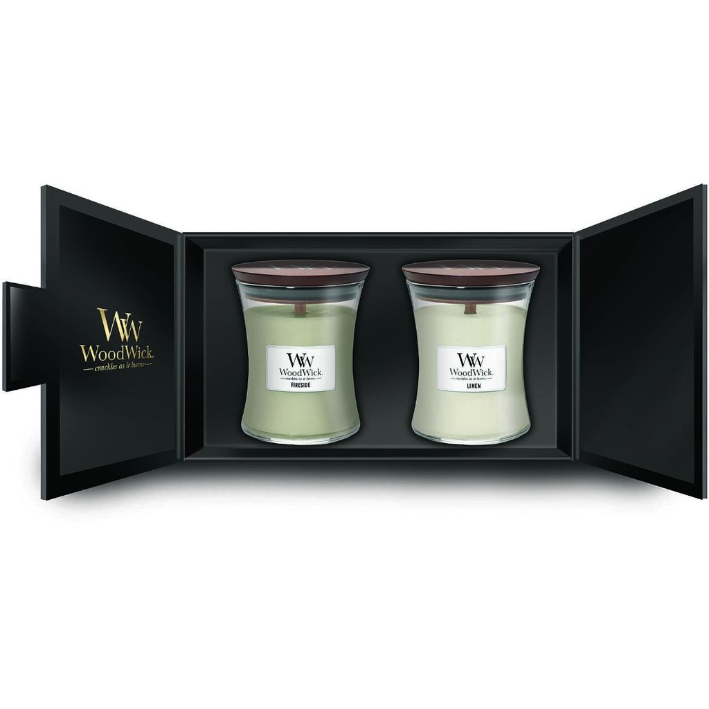 Woodwick Fireside & Linen 2 x 275 g Obrázok produktu 
