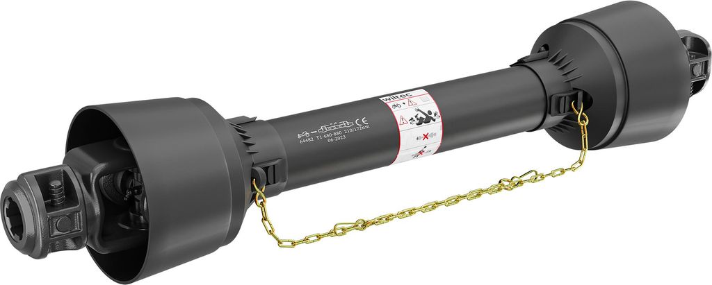 Arbre de transmission T1 Cardan 680mm 210Nm 540tr/min Prise Image du produit 