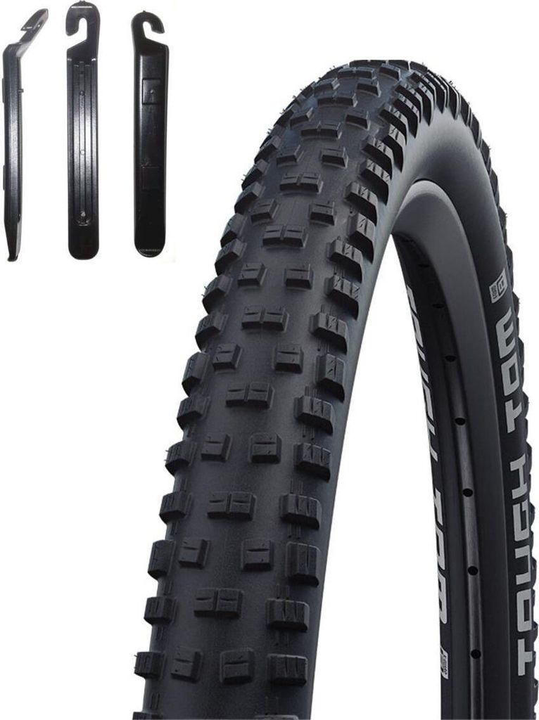 1 x Schwalbe Tough Tom Fahrradreifen K-Guard Pannenschutz Fahrrad Mantel Decke 57-584 (27,5 x 2,25") inkl. Reifenheber
