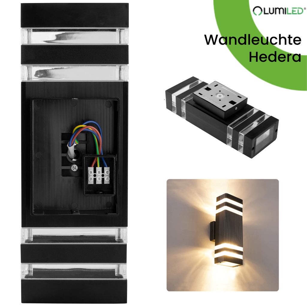 LUMILED vonkajšie nástenné svietidlo nástenné svietidlo Obrázok produktu 4