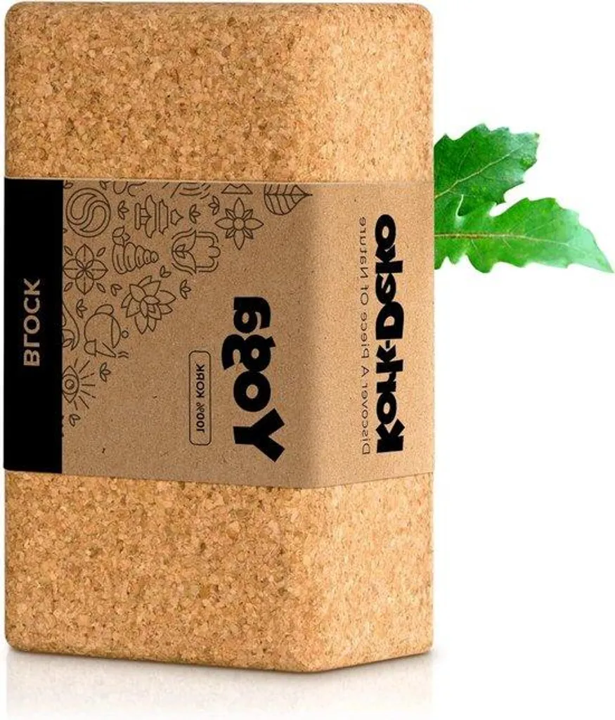 Bloc de yoga en liège naturel 100% écologique - Format individuel