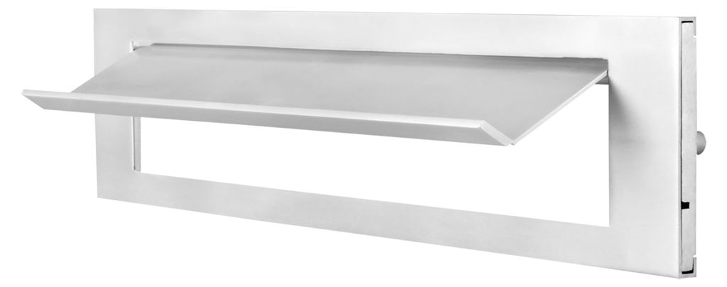 Briefeinwurf Aluminium nach außen öffnend  - Pro Stück Produktbild 