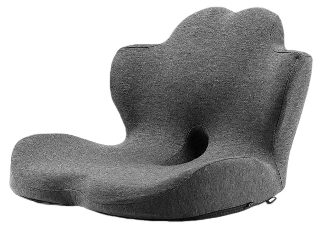 Sitzkissen mit Rückenlehne aus Memory-Schaum, druckentlastendes Sitzkissen für Büroangestellte und Autofahrer, ideal für langes Sitzen