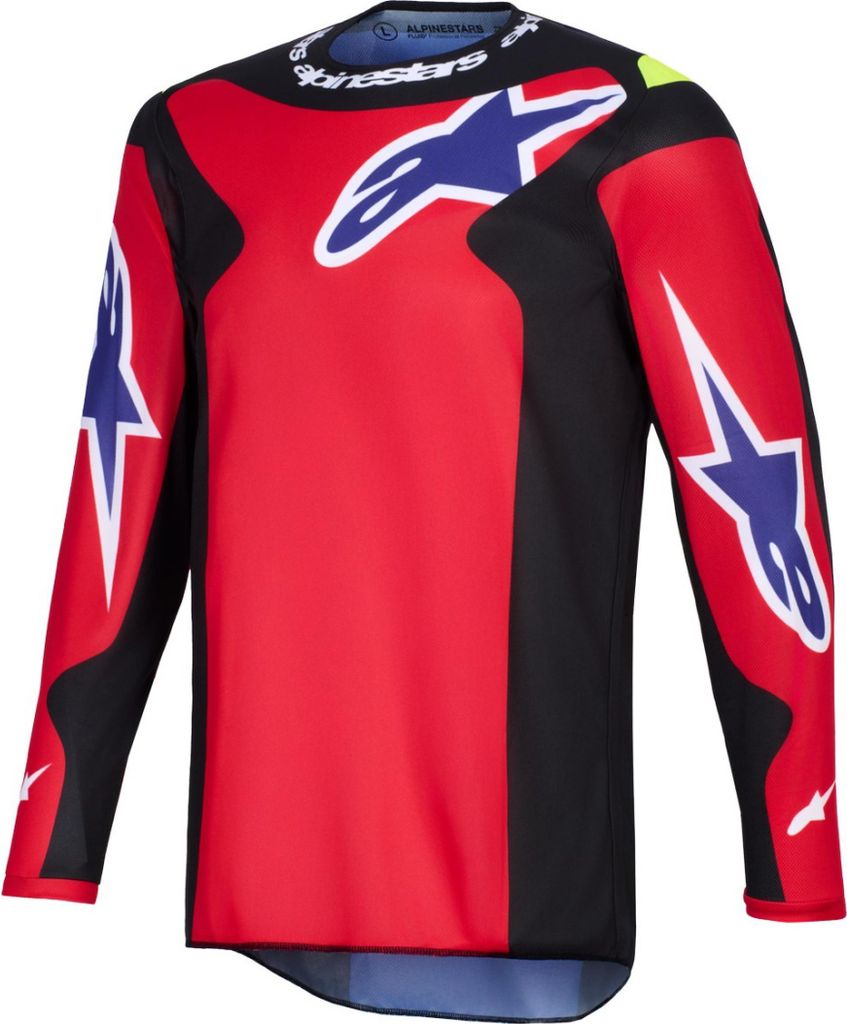 Alpinestars Fluid Grid Motocross Jersey, schwarz/rot, L