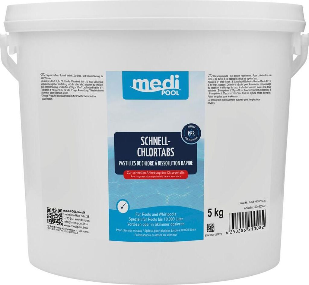 mediPOOL Schnell-ChlorTabs 5 kg Produktbild 