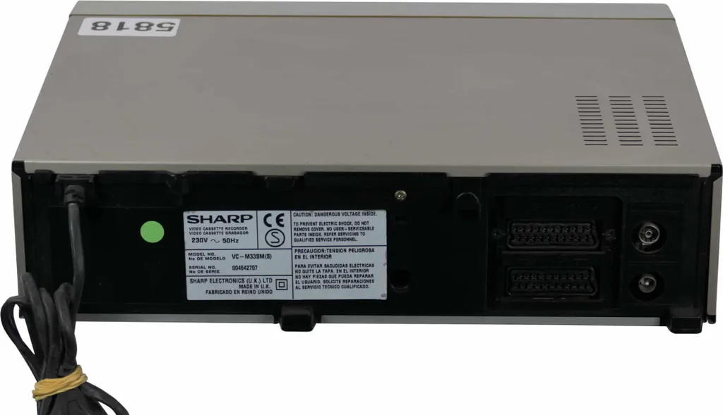 Sharp VC-M33 Solution pour Visionner et Numériser vos Cassettes VHS - 2