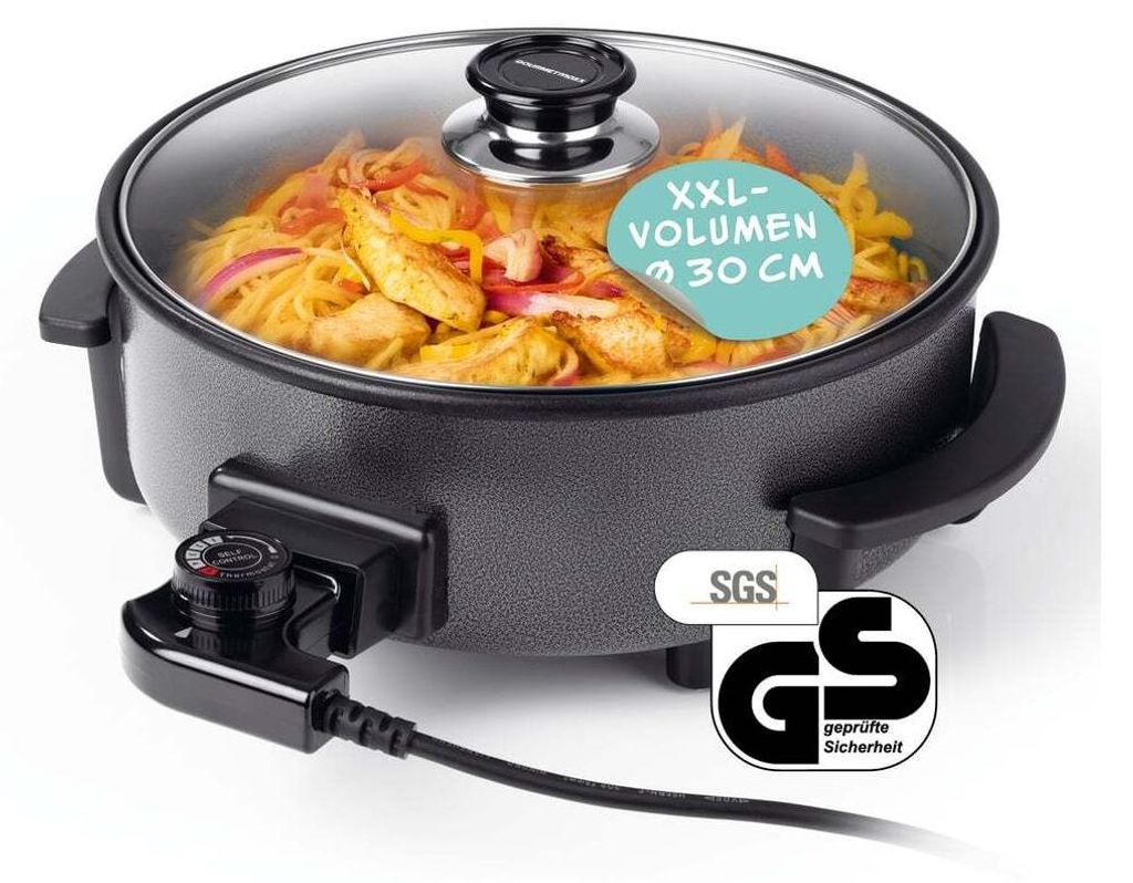 GOURMETmaxx elektrische Partypfanne - Ø 30 cm - mit Produktbild 