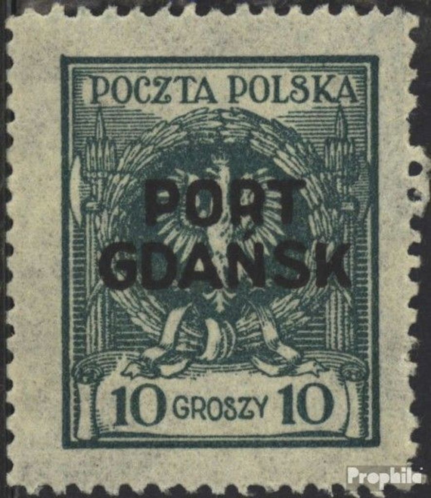 Briefmarken Polnische Post Danzig 1925 Mi 5a gestempelt Produktbild 