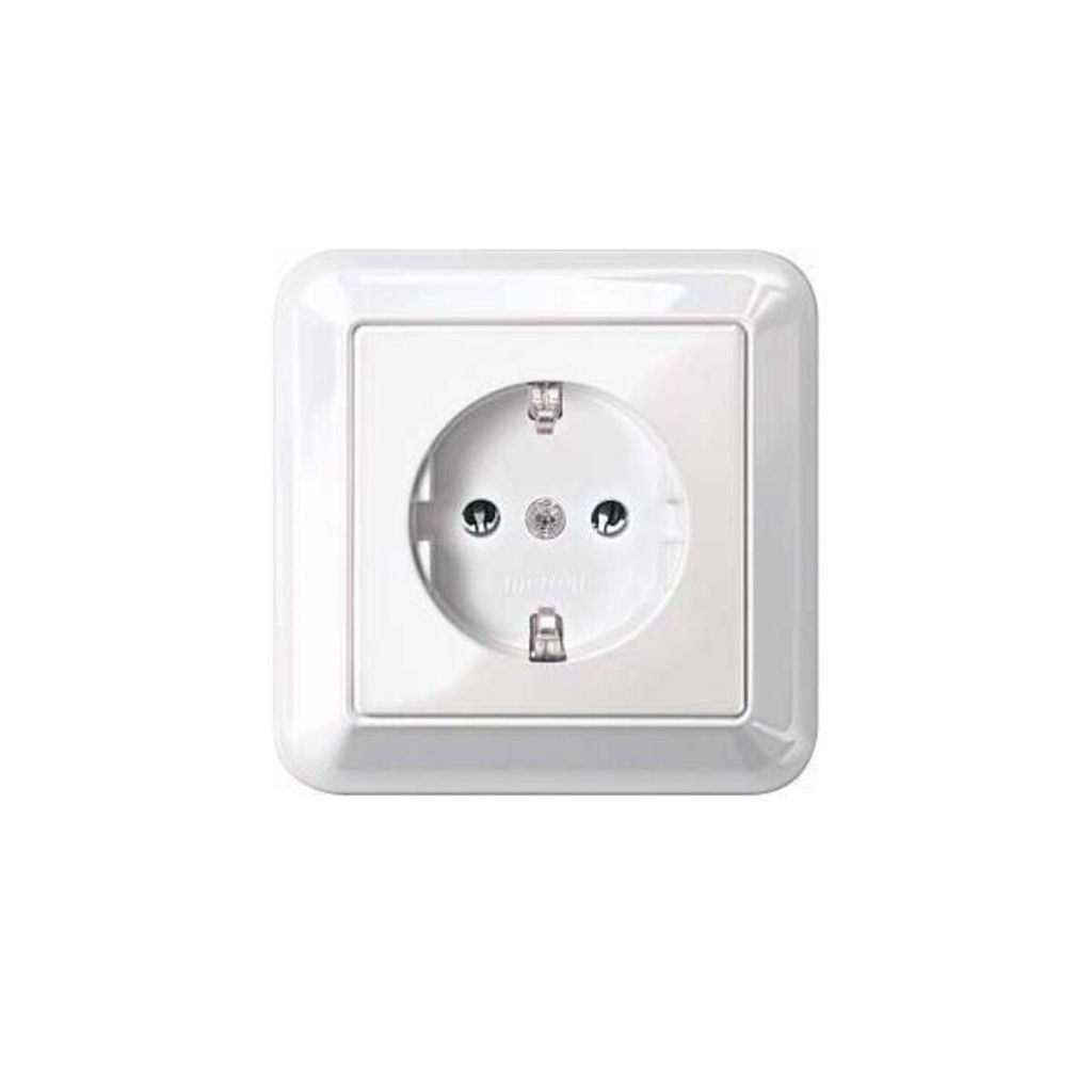 MERTEN SCHUKO-Steckdose 16A MEG2301-1219 Thermoplast polar-ws m.Abdeckplatte MEG2 MEG2301-1219 (MEG2301-1219)