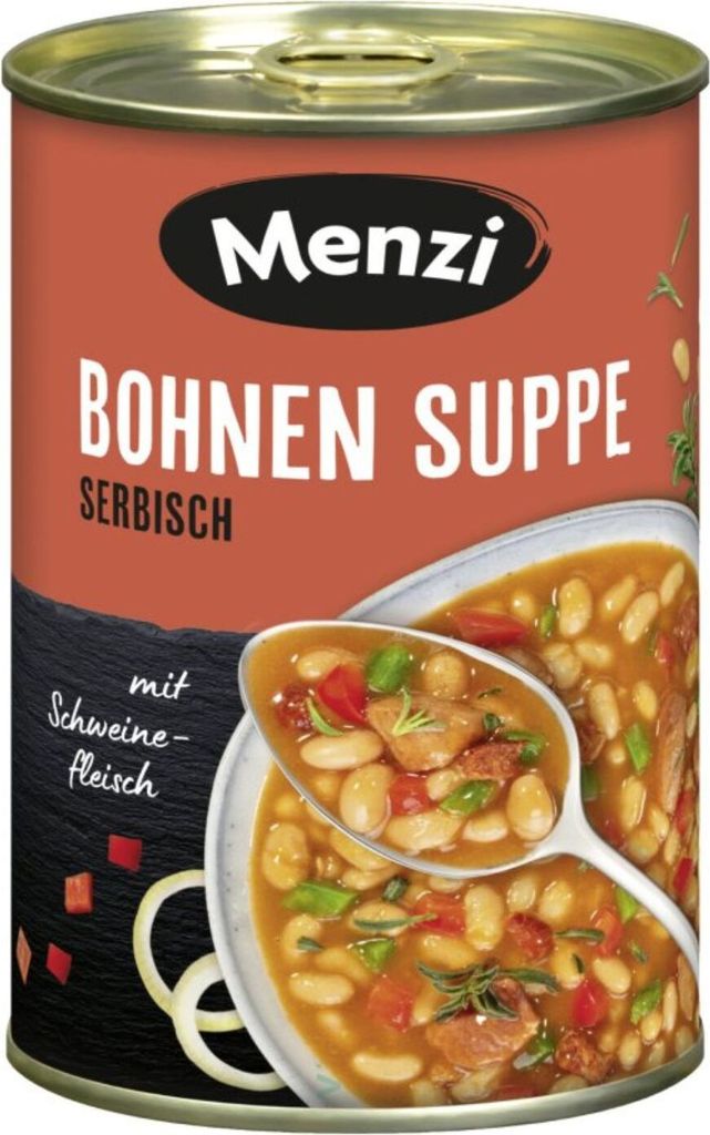 Zupa fasolowa Menzi serbska, 400ml Zdjęcie produktu 