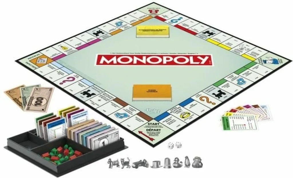 Jeu de société Monopoly Hasbro édition standard pour soirée en famille - 2