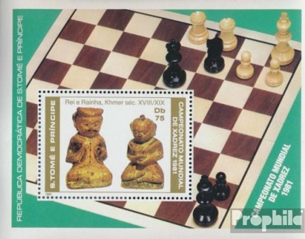 Briefmarken Sao Tome e Principe 1981 Mi Block60A Produktbild 