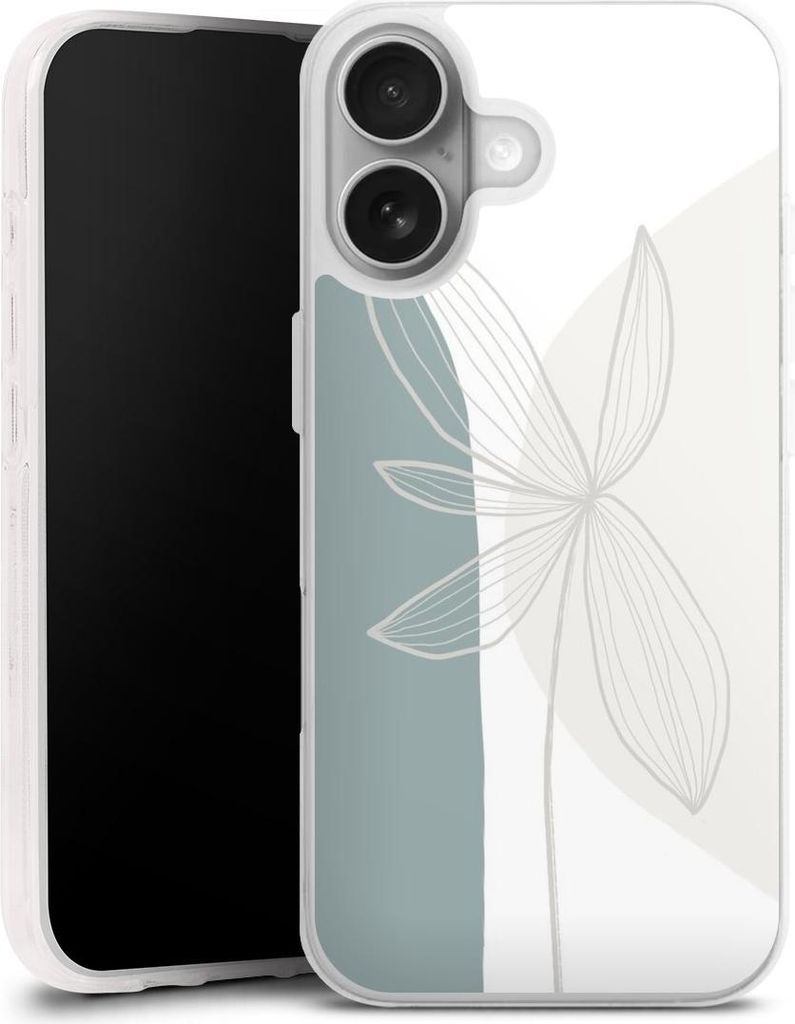 DeinDesign Handyhülle für Apple iPhone 17 Silikon Hülle Case Smartphone Schutzhülle Blume Boho Pastell