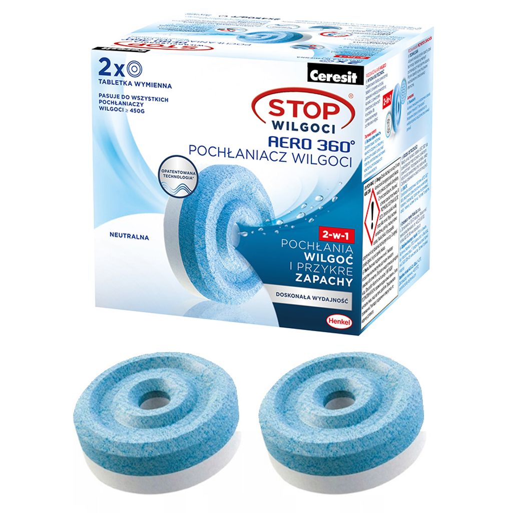 Ceresit Feuchtigkeitsabsorber Aero 360 Ersatztabletten Produktbild 