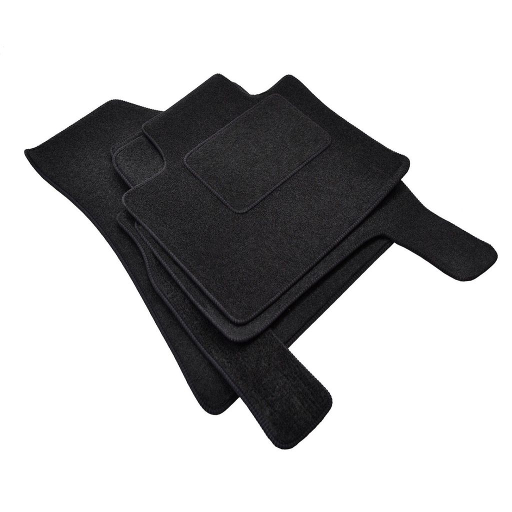 Tapis De Sol Noir Velours - J&J AUTOMOTIVE - Ford C-Max 2010-2019 - Sur Mesure - Antidérapant - Imperméable - Auto