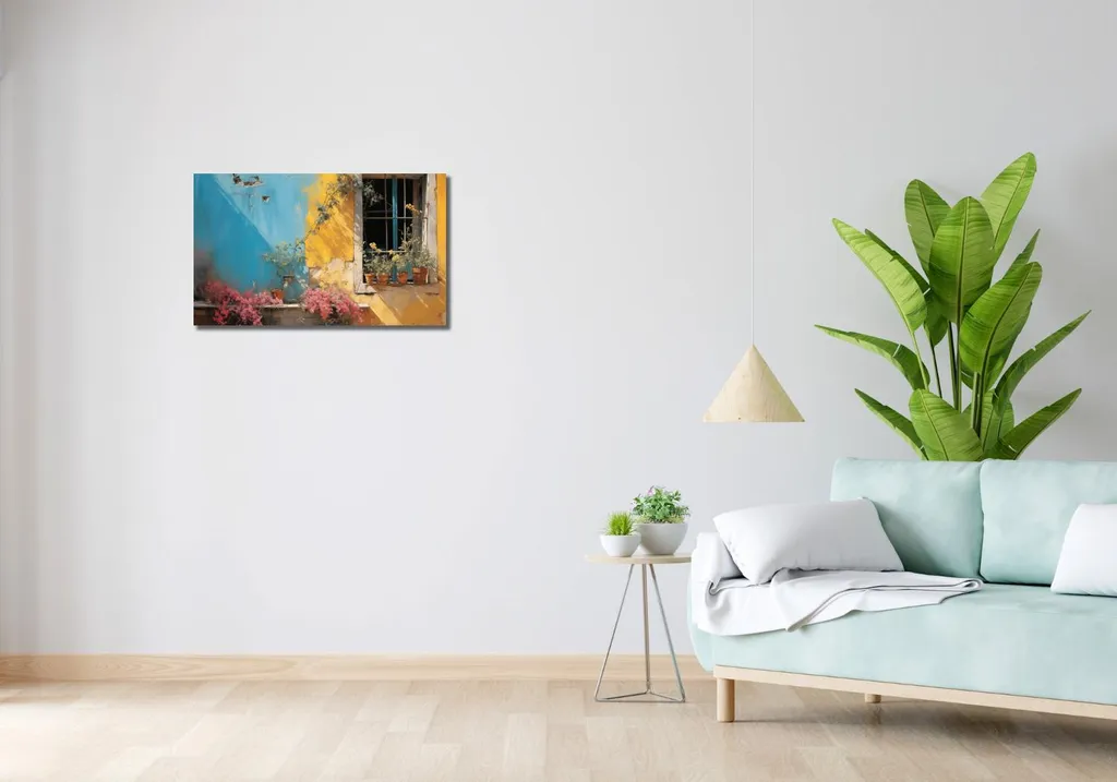 Quadro 70x40 cm Via soleggiata - 2