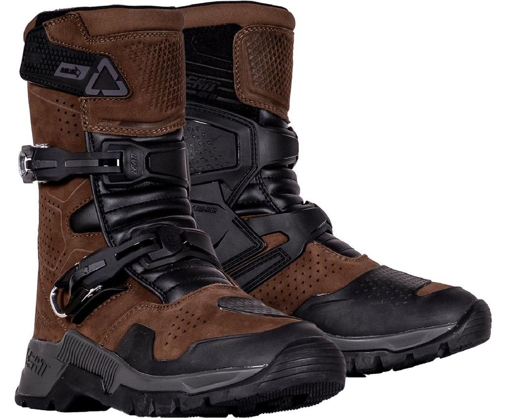 Leatt ADV Hydradri 7.5 Short wasserdichte Motorrad Stiefel, braun, 43