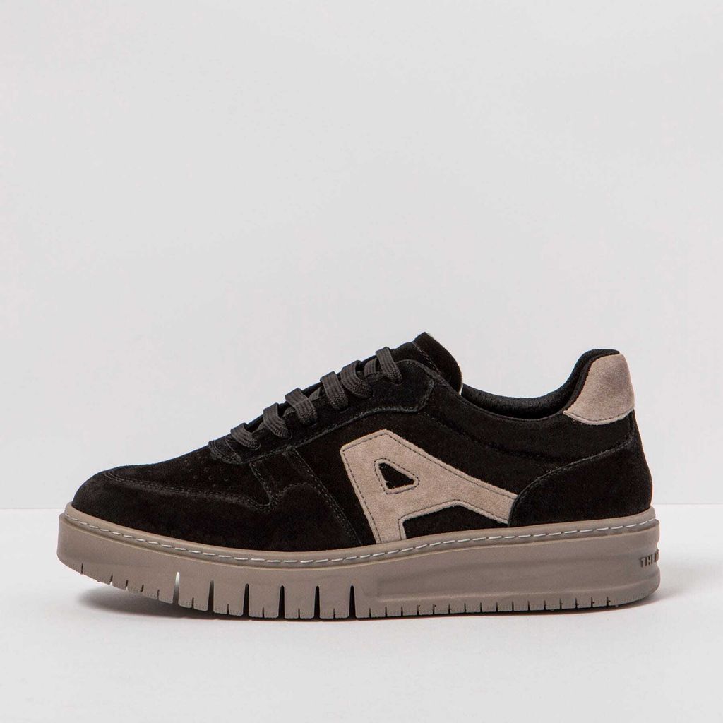 Art Schuhe Uni 1777S SILK SUEDE BLACK-TAUPE/BELLEVILLE Farbe Schwarz