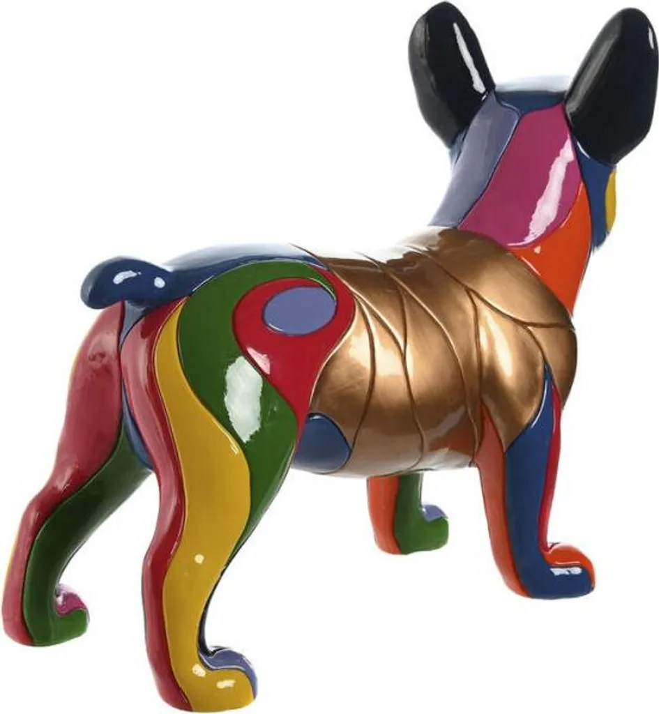 Sculpture Chien Design Multicolore Home ESPRIT - Déco Grand Format 44cm - 2