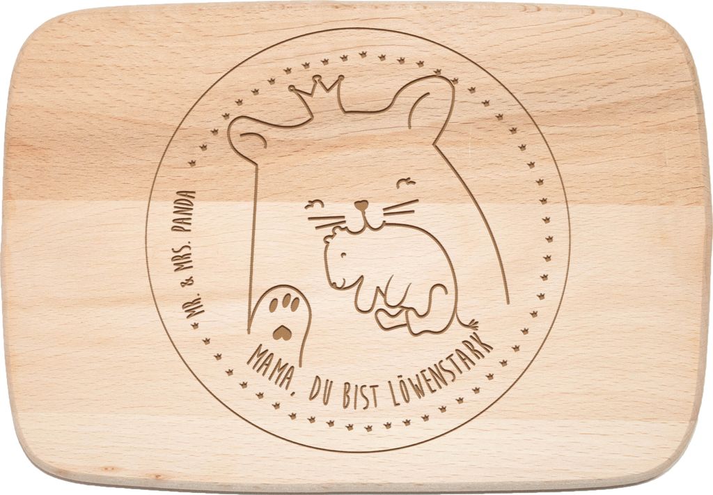 Mr. & Mrs. Panda Schneidebrett Löwe Mama - Transparent - Geschenk, Muttertag, Das Motiv Alpaka Ist Etwas Ganze Besonderes Das Perfekte oder Liebes...