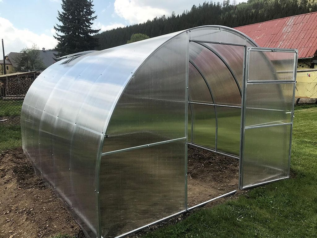 Gartengewächshaus GULLIVER 4x3 m Bogen, Polycarbonat