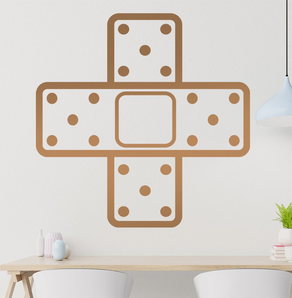 Pflaster kreuz Wandtattoo in 6 Größen - Wandaufkleber Wall Sticker - Dekoration, Küche, Wohnzimmer, Schlafzimmer, Badezimmer