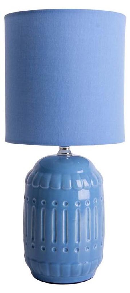 Stolová lampa, textilná keramika, svetlomodrá, V 30 cm Obrázok produktu 