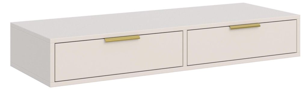 Selsey Vena - Schminktisch mit 2 Schubladen, Kaschmir, 110 Produktbild 