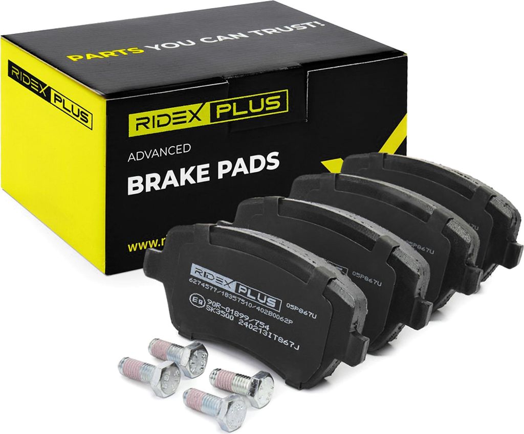 RIDEX PLUS Bremsbeläge Satz Vorne Bremsklötze passend für MERCEDES-BENZ CITAN Kasten (415) 402B0062P