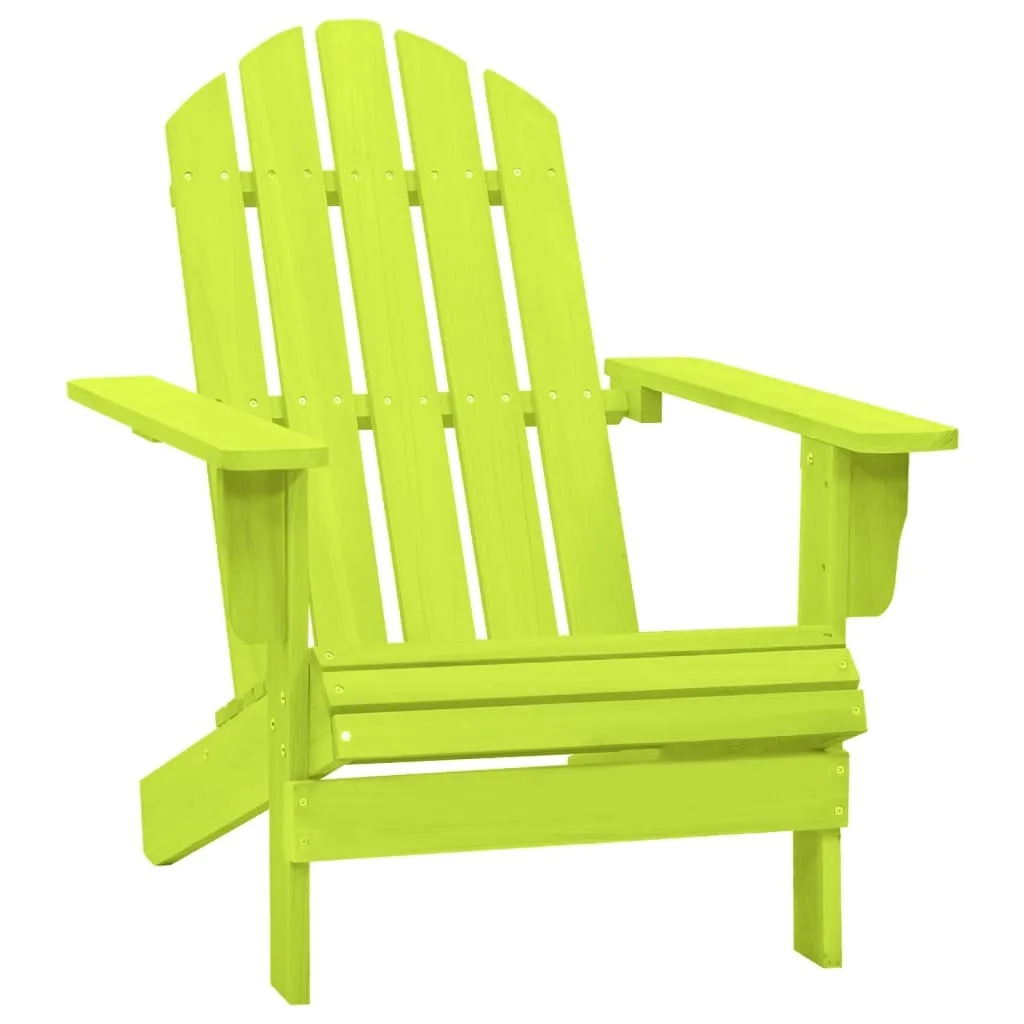 Sedia Adirondack Legno Massiccio Abete Verde: Stile Moderno